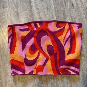 Twik Pink and Orange Tube Top